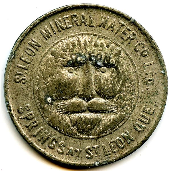 St. Leon Water Post-Confederation Quebec Tokens - Lot of 5