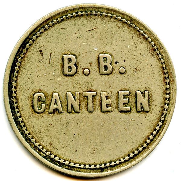 B.B. Canteen Tokens, Quebec  - Lot of 2