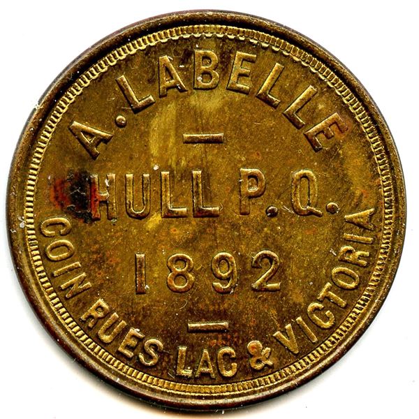 A. LaBelle Post-Confederation Hull Quebec Tokens - Lot of 4