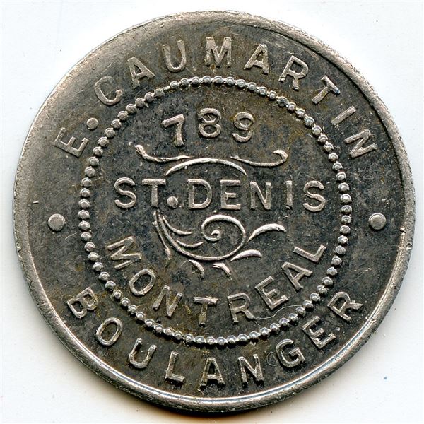 E. Caumartin Post-Confederation Montreal Tokens - Lot of 4