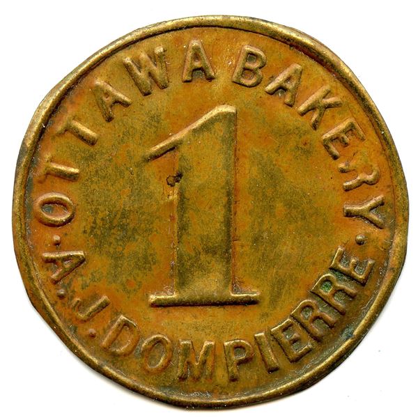 Post-Confederation Ottawa Bakery Tokens - Lot of 3