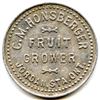 Image 3 : C.M. Honsberger, Jordan Station, Ont. Fruit Picker Tokens, McColl 731 - Lot of 2