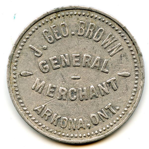 Arkona, Ontario Merchant Tokens - Lot of 11