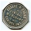 Image 3 : Estate R. Evans, Corinth, Ontario Merchant Tokens, McColl 393 - Lot of 5