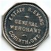 Image 7 : Estate R. Evans, Corinth, Ontario Merchant Tokens, McColl 393 - Lot of 5