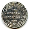 Image 1 : Maylor, Forest, Ontario Merchant Tokens - Lot of 7