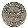 Image 1 : Leslie McMann, Thorold, Ontario, Merchant Tokens, McColl 298  - Lot of 5