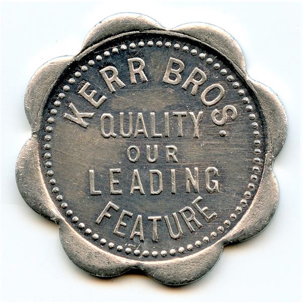 Kerr Bros. Toronto, Ontario, Tokens, McColl 375 - Lot of 6