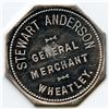 Image 1 : Stewart Anderson, Wheatley, Ontario, Trade Tokens, McColl 361 - Lot of 5