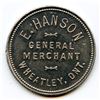 Image 3 : E. Hanson, Wheatley, Ontario, Trade Tokens, McColl 277  - Lot of 6