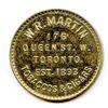 Image 1 : W.R. Martin, Toronto, Ontario,  Numismatist Tokens - Lot of 2