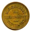 Image 1 : M.A. Sanders, Sarnia, Ontario, Numismatist Tokens - Lot of 2