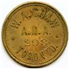 Image 1 : W.A. Shaw, Toronto, Ontario, Numismatist Token.