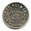 Image 1 : Geo. Holmes, Owen Sound, Ontario, Numismatist Token.