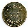 Image 3 : S.S. Heal, Toronto, Ontario, Numismatist Tokens - Lot of 2