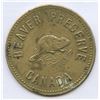 Image 1 : Hudson's Bay Company - Beaver Preserve Token in Brass
