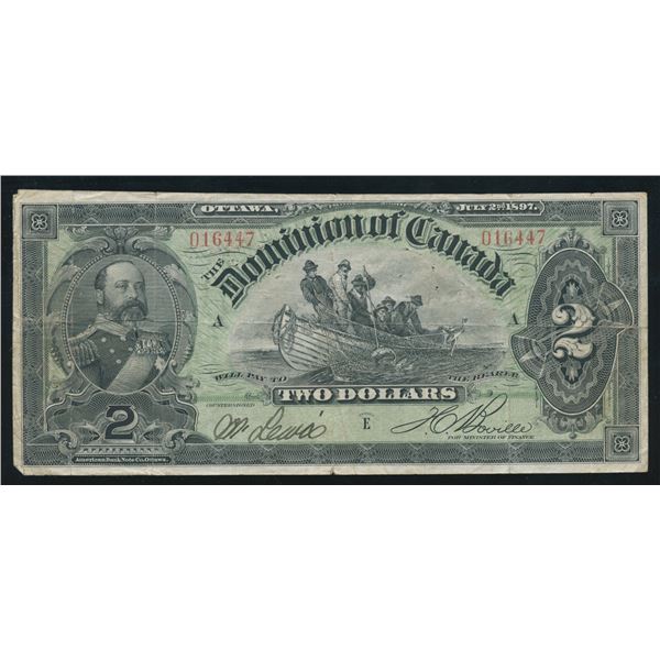 Dominion of Canada $2, 1897
