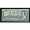 Image 1 : Bank of Canada $1, 1954 - Solid Serial Number 7's