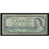 Image 1 : Bank of Canada $1, 1954 - Serial #1 Replacement