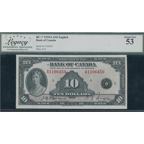 Bank of Canada $10, 1935