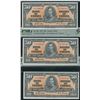 Image 1 : Bank of Canada $50, 1937 - Lot of 3 Consecutives