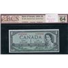 Image 1 : Bank of Canada $1, 1954 - Devil's Face