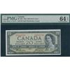 Image 1 : Bank of Canada $20, 1954 - Devil's Face Changeover Prefix