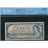 Image 1 : Bank of Canada $100, 1954 - Devil's Face