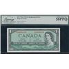 Image 1 : Bank of Canada $1, 1954 - Replacement