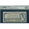 Image 1 : Bank of Canada $20, 1954 - Replacement