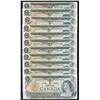 Image 1 : Bank of Canada $1, 1973 - Lot of 10 Replacements