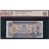 Image 3 : Bank of Canada $10, 1971 - Changeover Prefix Trio