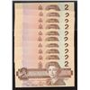 Image 2 : Bank of Canada $2, 1986 - Lot of 10