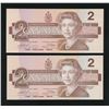 Image 2 : Bank of Canada $2, 1986 - Lot of 2