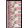 Image 2 : Bank of Canada $50, 2004 - Lot of 4 Changeovers