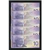 Image 2 : Bank of Canada $10, 2002 - Replacement Lot of 5 Consecutives