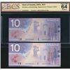 Image 1 : Bank of Canada $10, 2000/03 - Lot of 2 Replacements