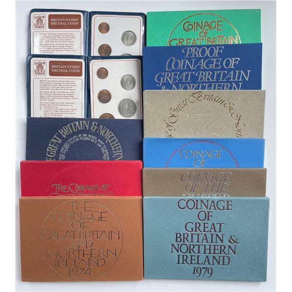 Great Britain/Northern Ireland Coin Sets - Lot of 11