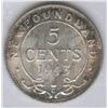 Image 2 : 1943c Newfoundland Five Cents