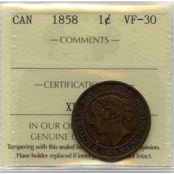 1858 One Cent