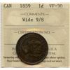 Image 1 : 1859 One Cent - Wide 9/8