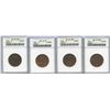 Image 1 : Canadian Large Cents - ANACS Graded - Lot of 4