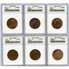 Image 1 : Canadian Large Cents - ANACS Graded - Lot of 6