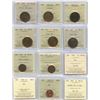 Image 1 : Canadian Large & Small Cents - Lot of 19 Graded Coins