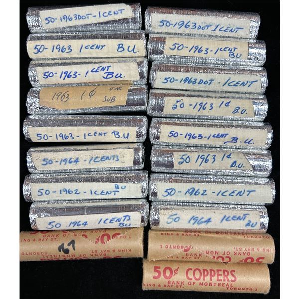 Canada 1 cent Roll Lot