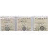 Image 1 : 1874H - 1881H Five Cents - ICCS Graded Lot of 3