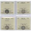 Image 1 : Five Cents - ICCS Graded Lot of 4