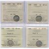 Image 1 : 1898 - 1900 Five Cents - ICCS Graded Lot of 4