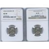 Image 1 : 1924 & 1933 Five Cents - NGC Graded AU58 Pair