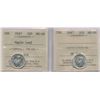 Image 1 : 1947 Ten Cents - ICCS Graded Lot of 2